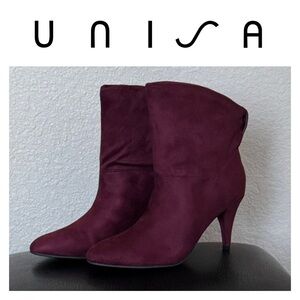 Unisa Unmiola Dark Pink Fabric Boots
